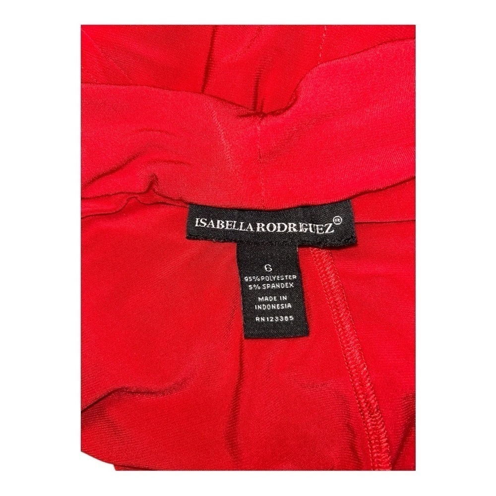Isabella Rodríguez Elegant Red Sequin Stretch Dress size 6 - Picture 6 of 6